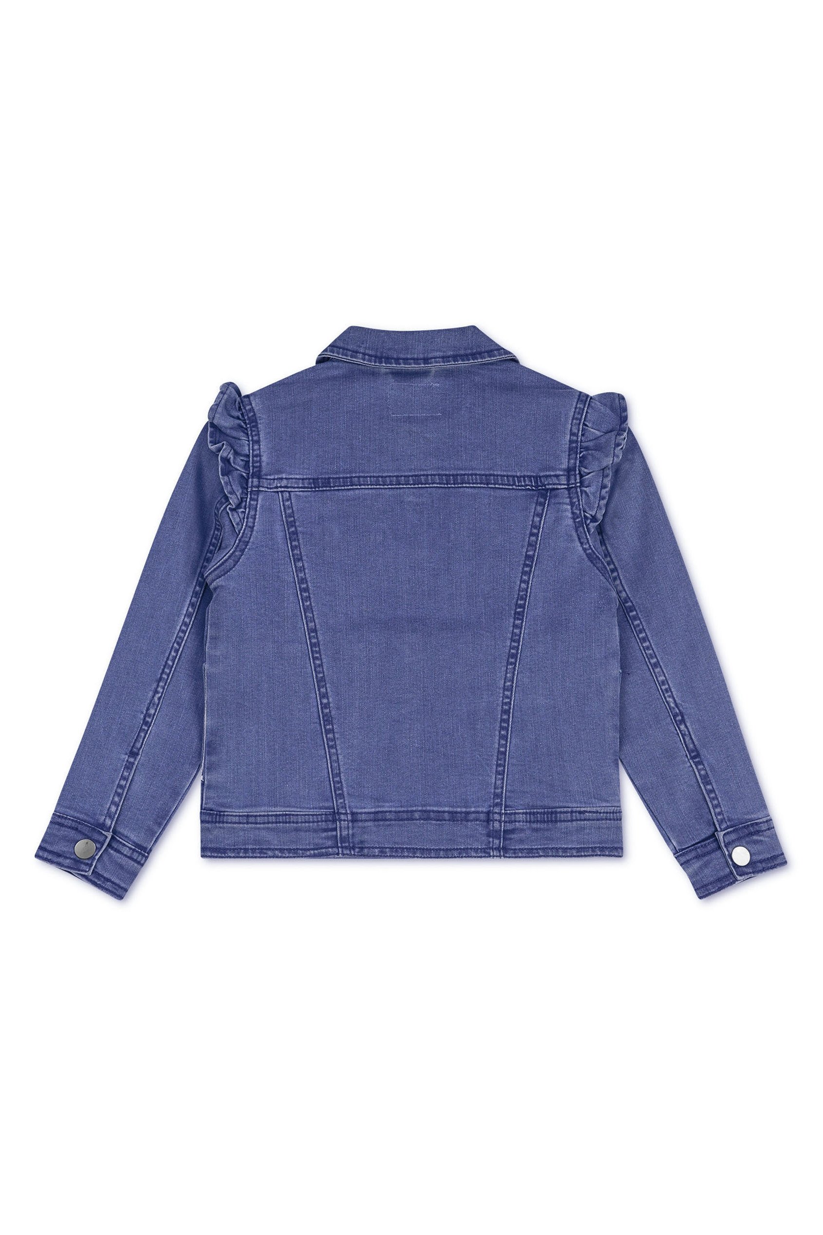Girls Frill Shoulder Denim Jacket (2/3yrs-8/9yrs)