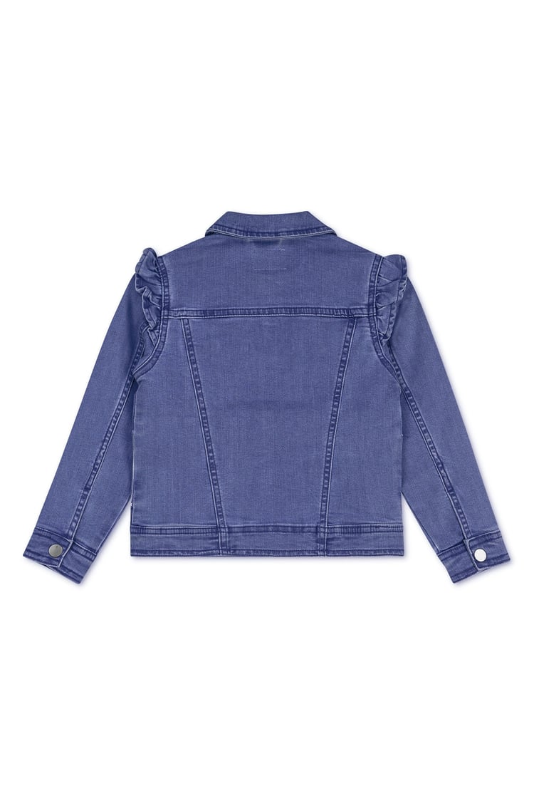 Girls Frill Shoulder Denim Jacket (2/3yrs-8/9yrs)