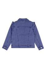 Girls Frill Shoulder Denim Jacket (2/3yrs-8/9yrs)