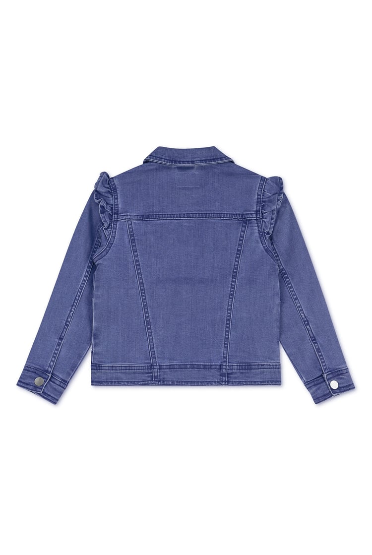 Girls Frill Shoulder Denim Jacket (2/3yrs-8/9yrs)