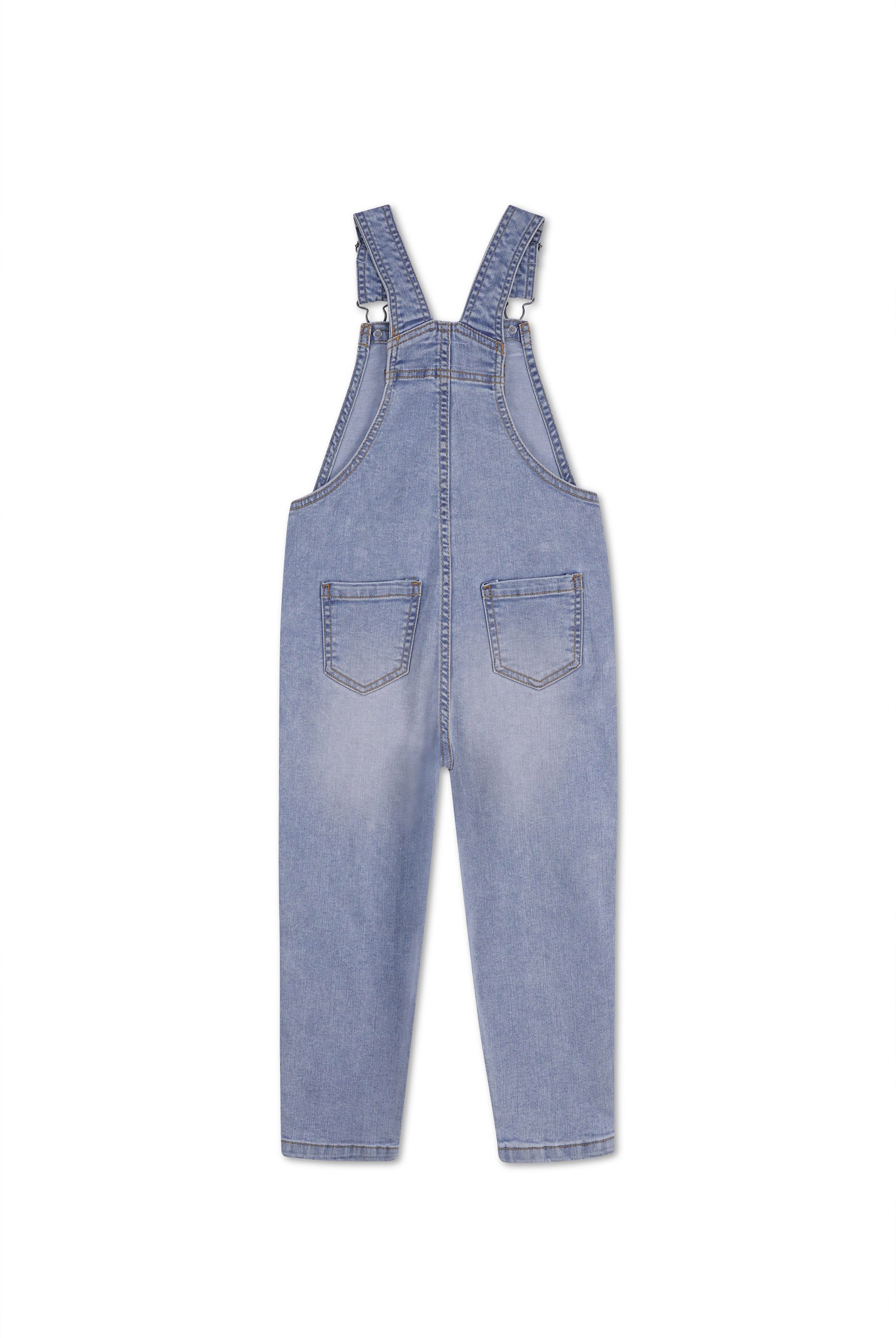 Girls 5 Pockets Denim Dungarees(2/3yrs-8/9yrs)