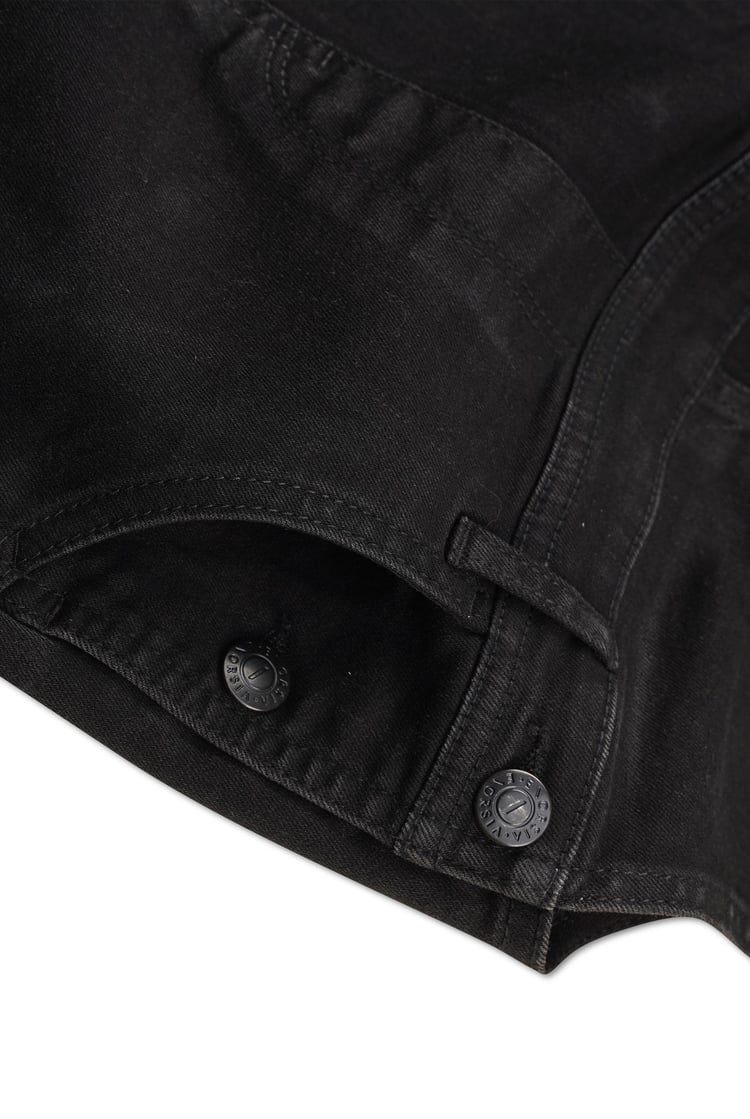 Girls Denim Ruffle Sleeve Short Dungarees(2/3yrs-8/9yrs)