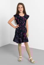 Girls Viscose Frilled Hem Mini Skirt(2/3yrs-8/9yrs)