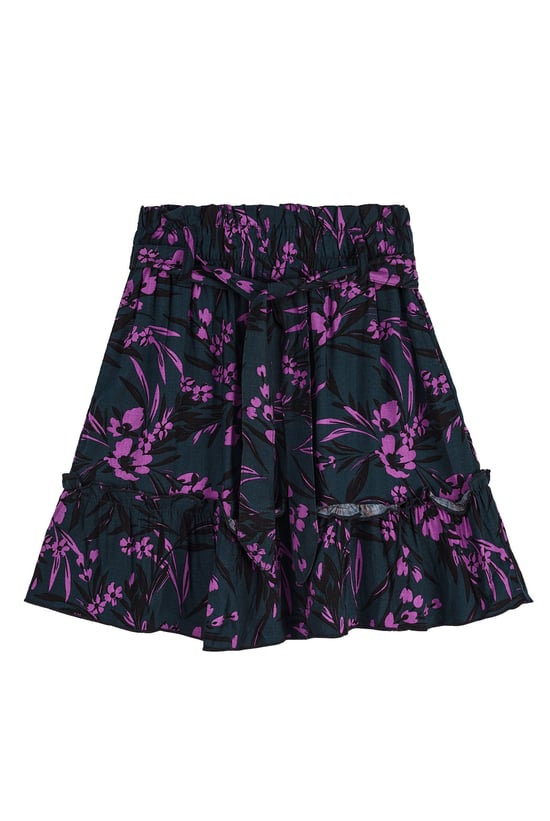 Girls Viscose Frilled Hem Mini Skirt(2/3yrs-8/9yrs)