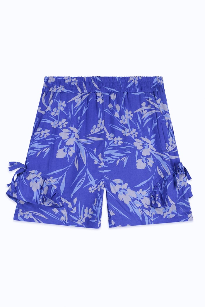 Girls Ruffle Hem Shorts with Side Bow(2/3yrs-8/9yrs)