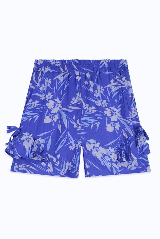 Girls Ruffle Hem Shorts with Side Bow(2/3yrs-8/9yrs)