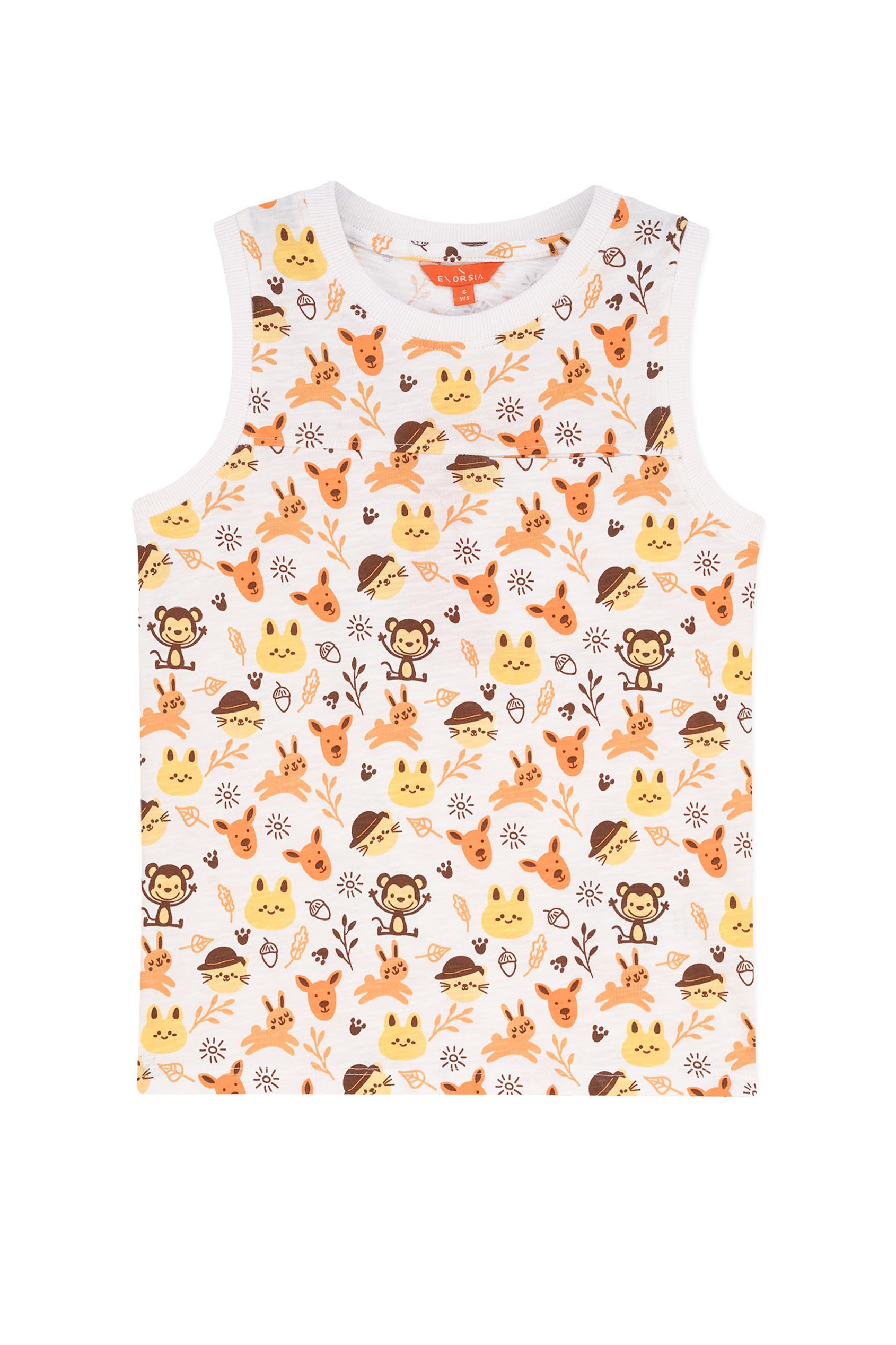 Boys Fun Jungle Printed Vest (3 yrs-9 yrs)