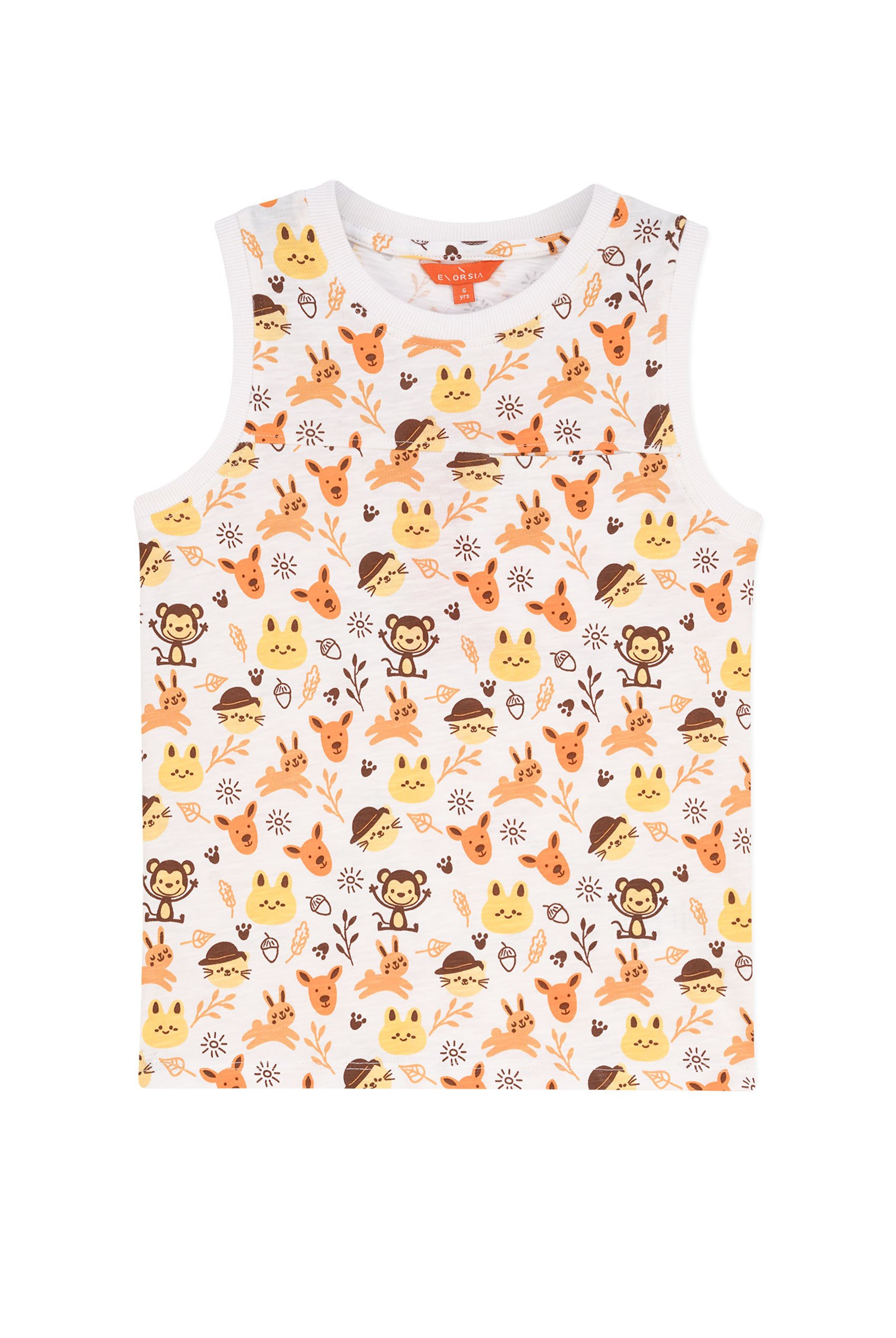 Boys Fun Jungle Printed Vest (3 yrs-9 yrs)