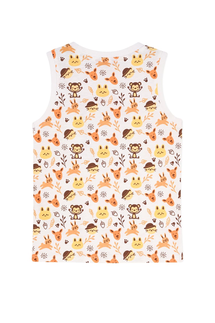 Boys Fun Jungle Printed Vest (3 yrs-9 yrs)
