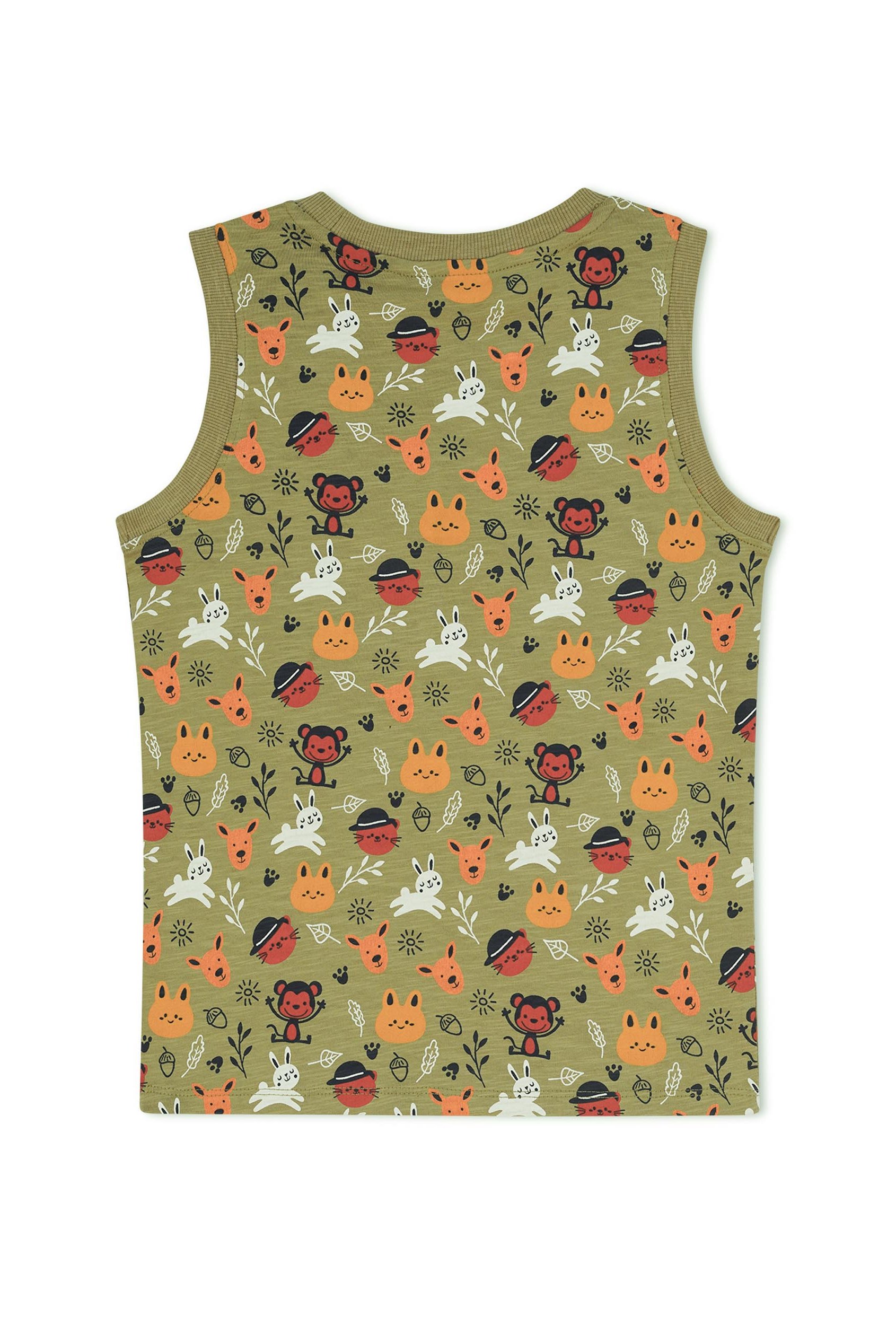 Boys Fun Jungle Printed Vest (3 yrs-9 yrs)