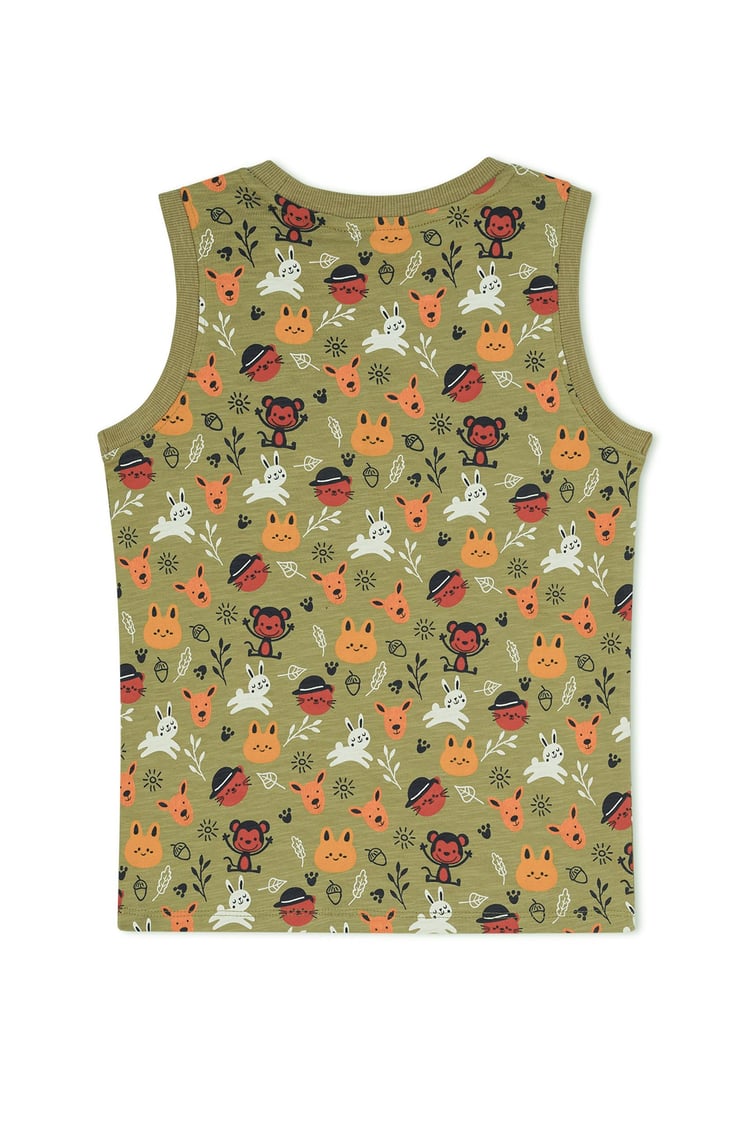 Boys Fun Jungle Printed Vest (3 yrs-9 yrs)