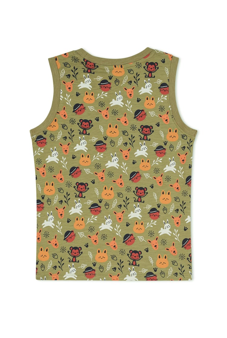 Boys Fun Jungle Printed Vest (3 yrs-9 yrs)
