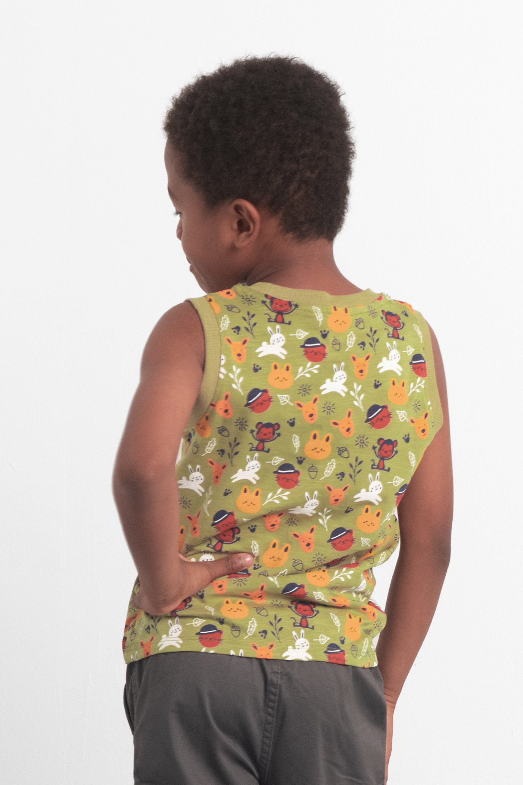 Boys Fun Jungle Printed Vest (3 yrs-9 yrs)