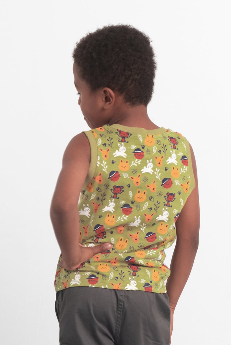 Boys Fun Jungle Printed Vest (3 yrs-9 yrs)