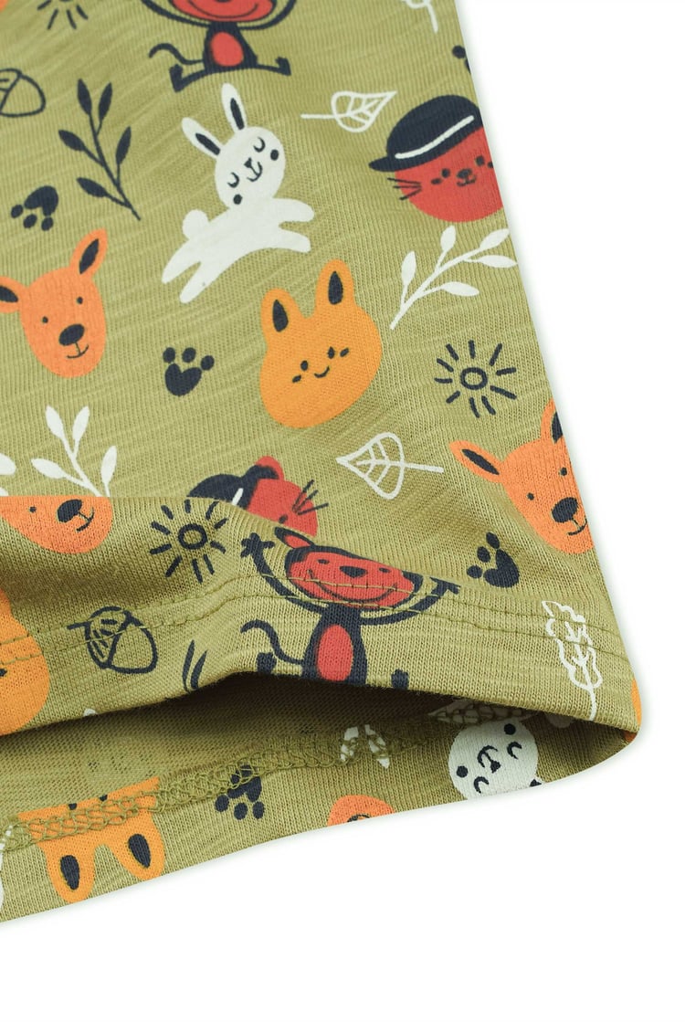 Boys Fun Jungle Printed Vest (3 yrs-9 yrs)