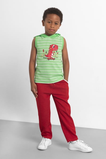 Pink Skating Dino Summer Hoodie (6yrs-11yrs)