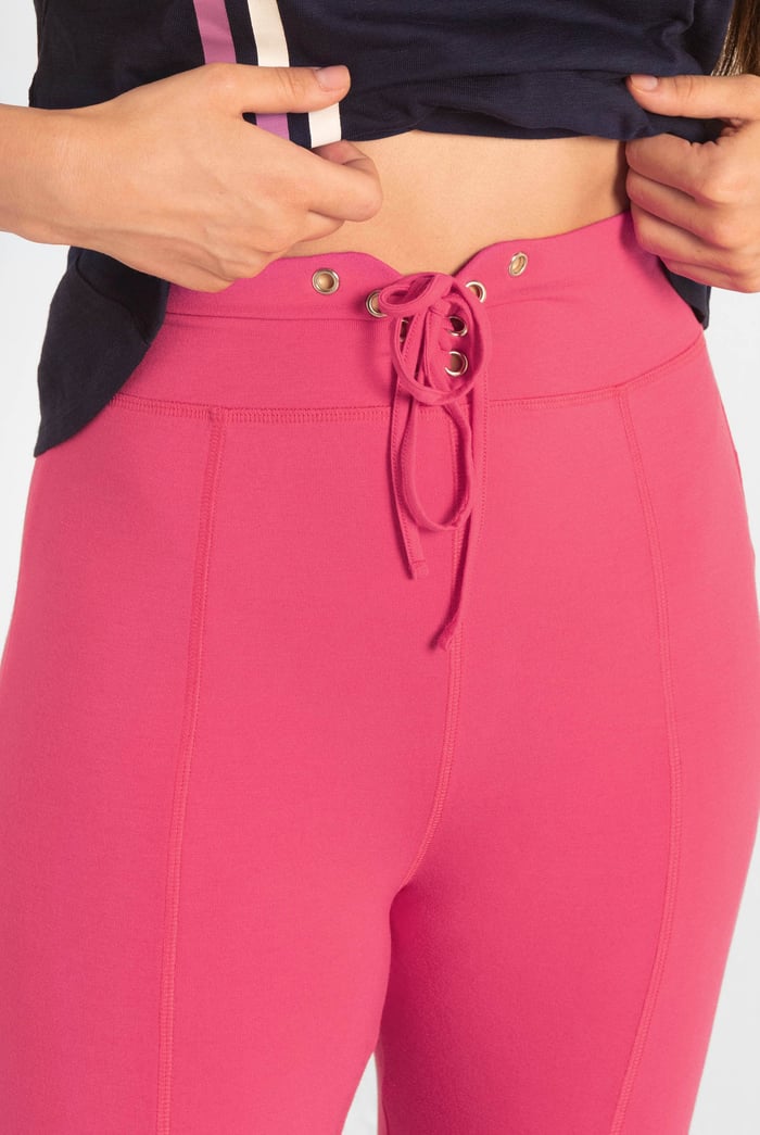 Super Soft Leggings With Waist Drawstring Details