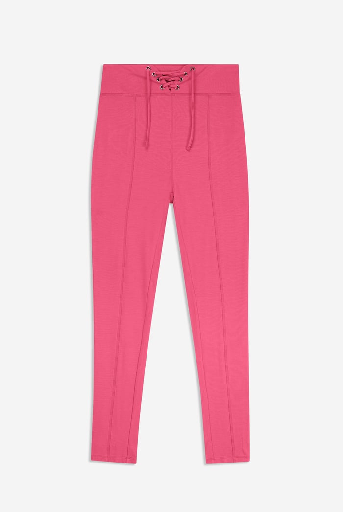Super Soft Leggings With Waist Drawstring Details