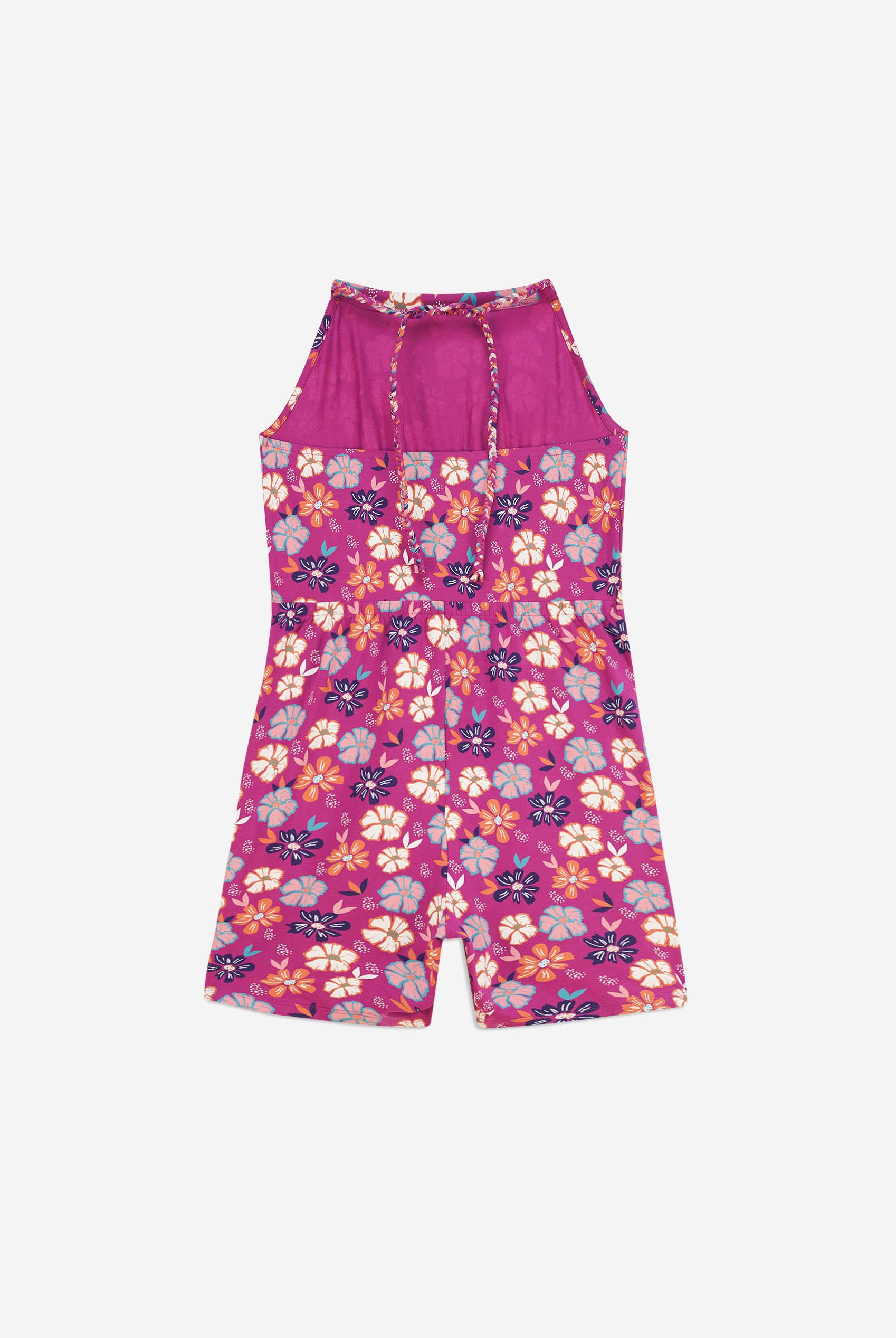 Smocked Waist Floral Printed Playsuit