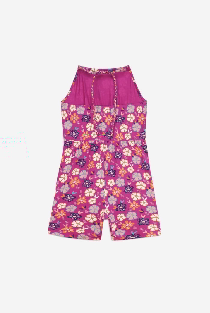 Smocked Waist Floral Printed Playsuit