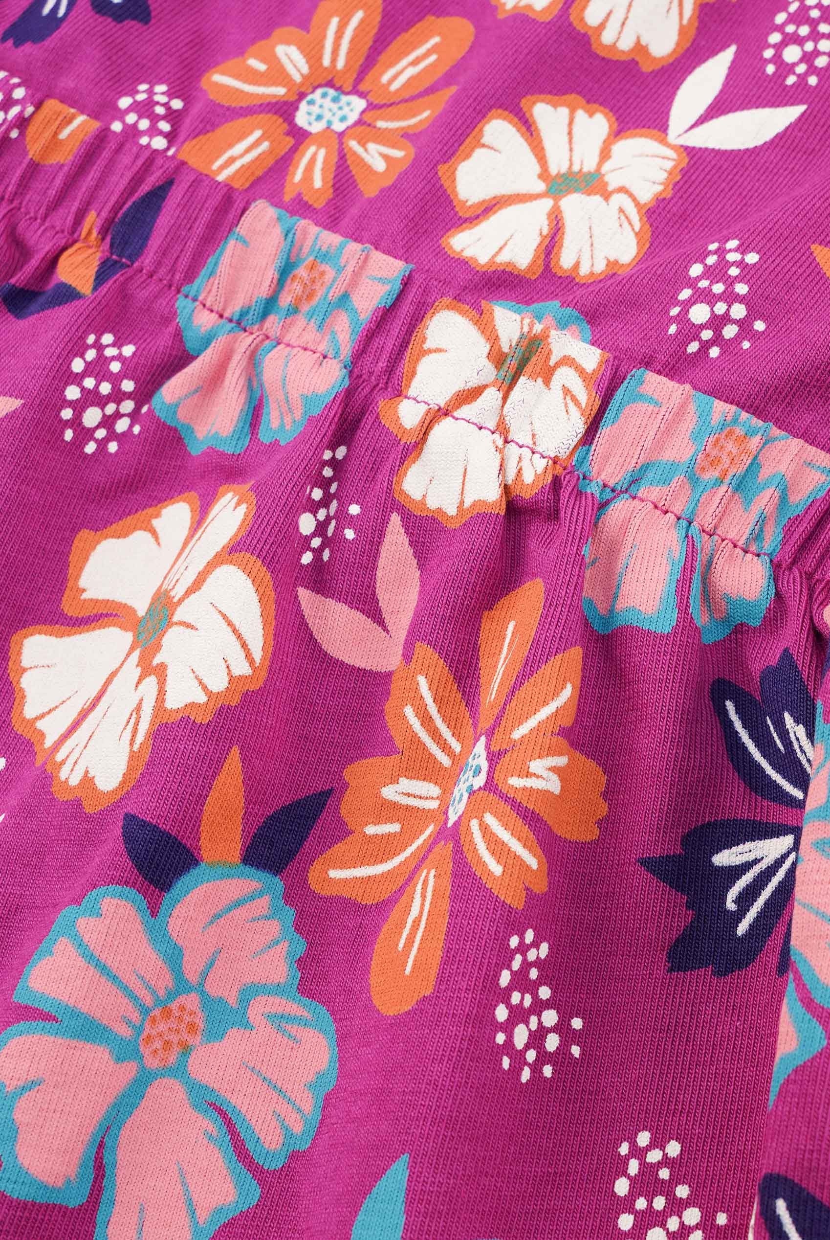 Smocked Waist Floral Printed Playsuit