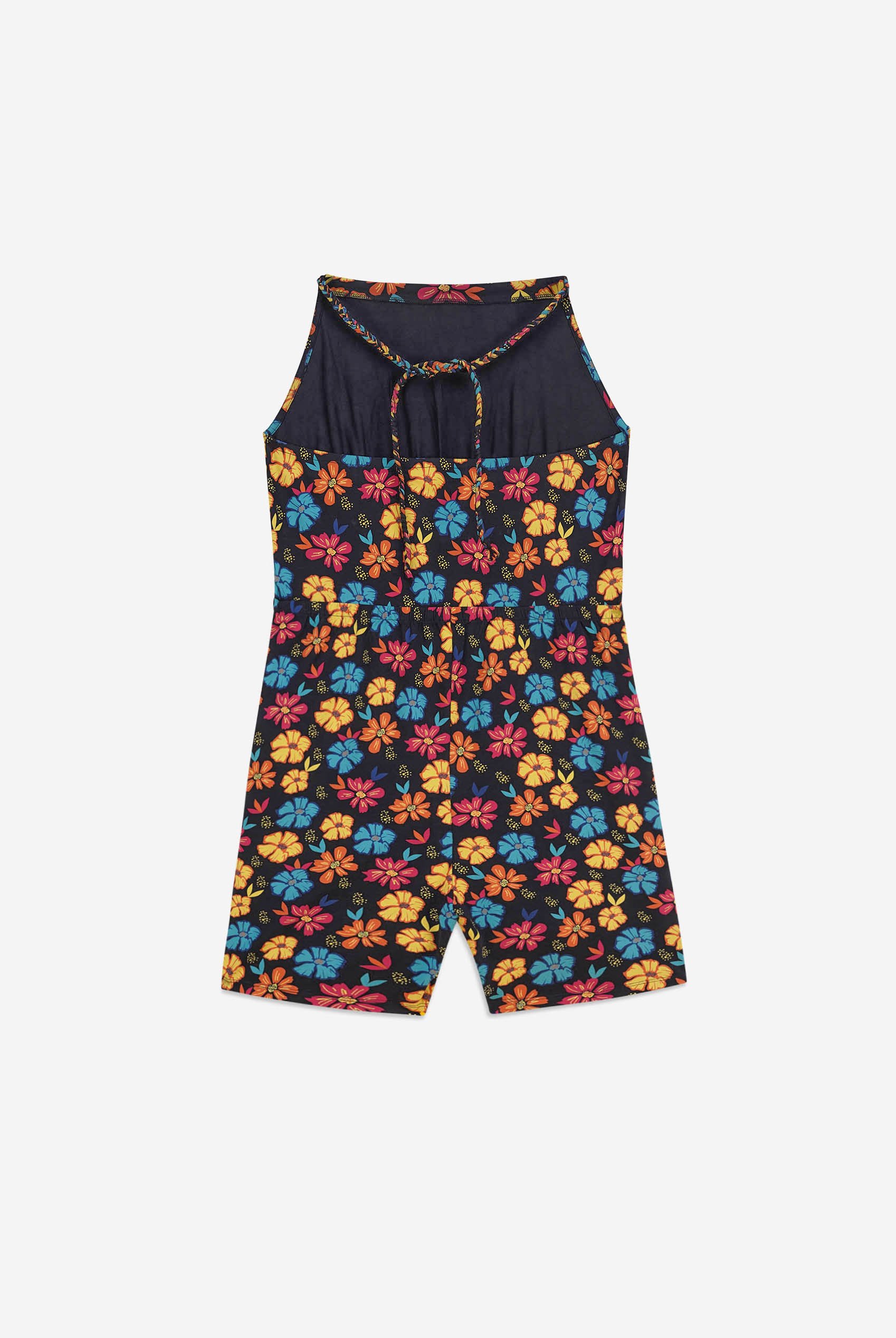 Smocked Waist Floral Printed Playsuit