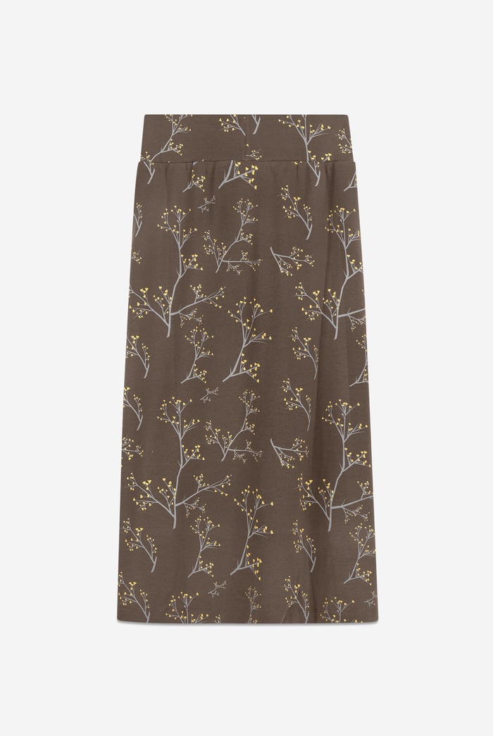 Women High Waist Lace Up A-Line Midi Skirt