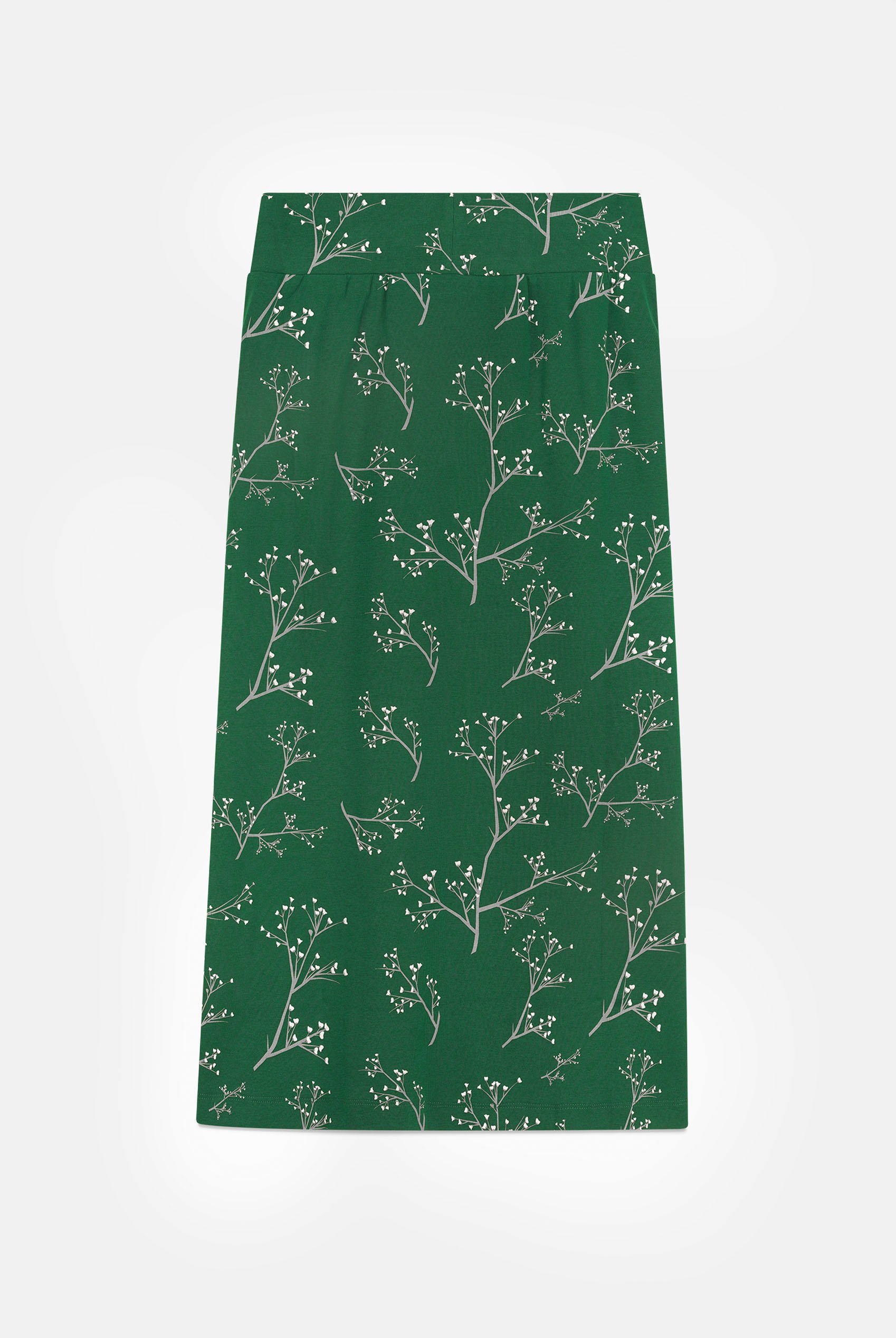 Women High Waist Lace Up A-Line Midi Skirt