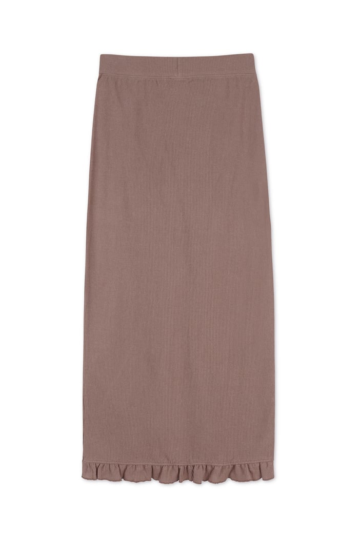 Tie Waist Wrap Maxi Skirt