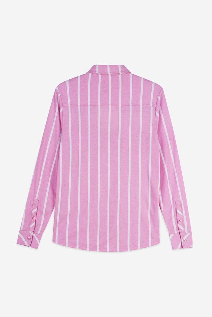 Long Sleeve Striped Smart Shirt