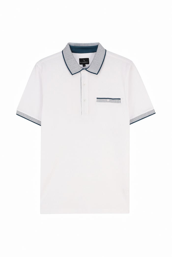 Men's Bird Eye Collar Polo Shirt