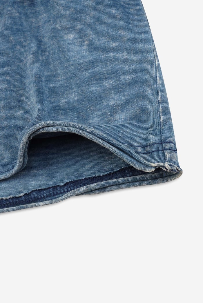 Indigo Washed Mens T- Shirt With Graphic