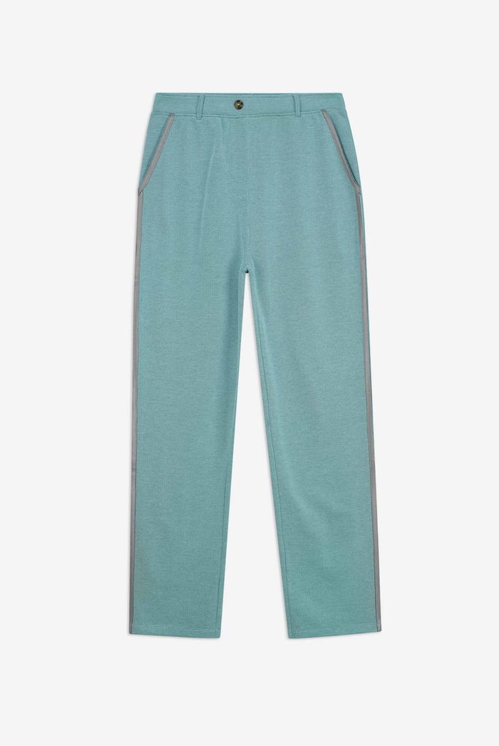 Design Terry Trousers With Reflective Tape Detailing