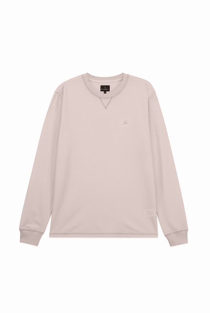 Honeycomb Design Jersey Long Sleeve T-Shirt