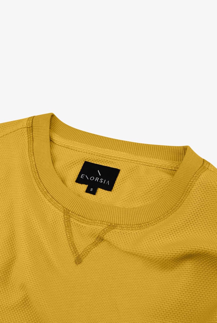 Honeycomb Design Jersey Long Sleeve T-Shirt