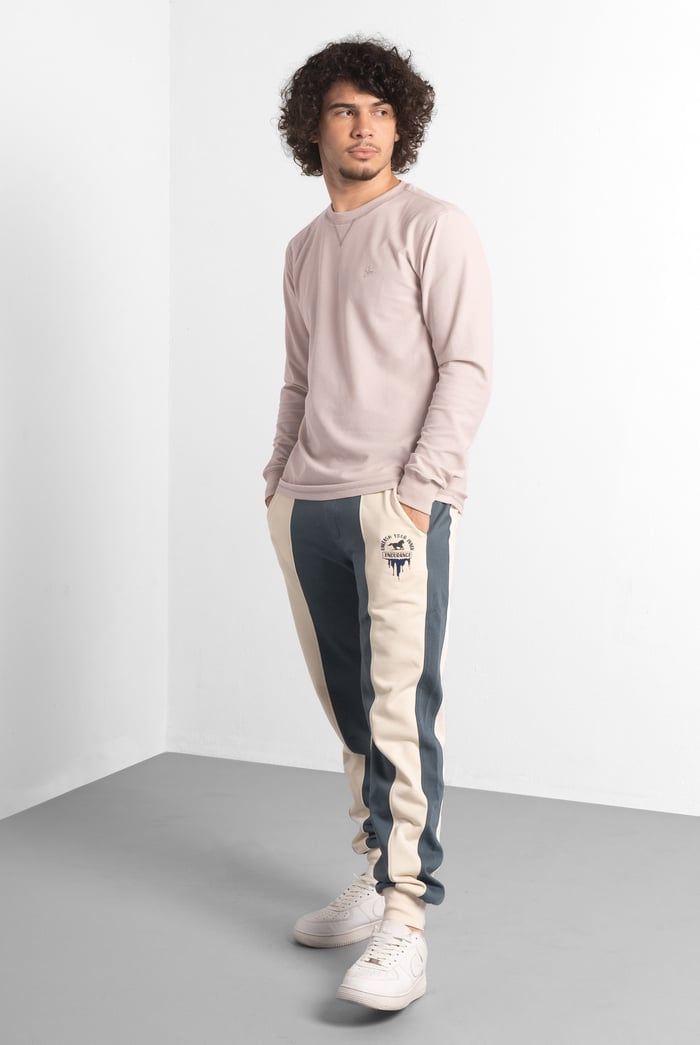Honeycomb Design Jersey Long Sleeve T-Shirt