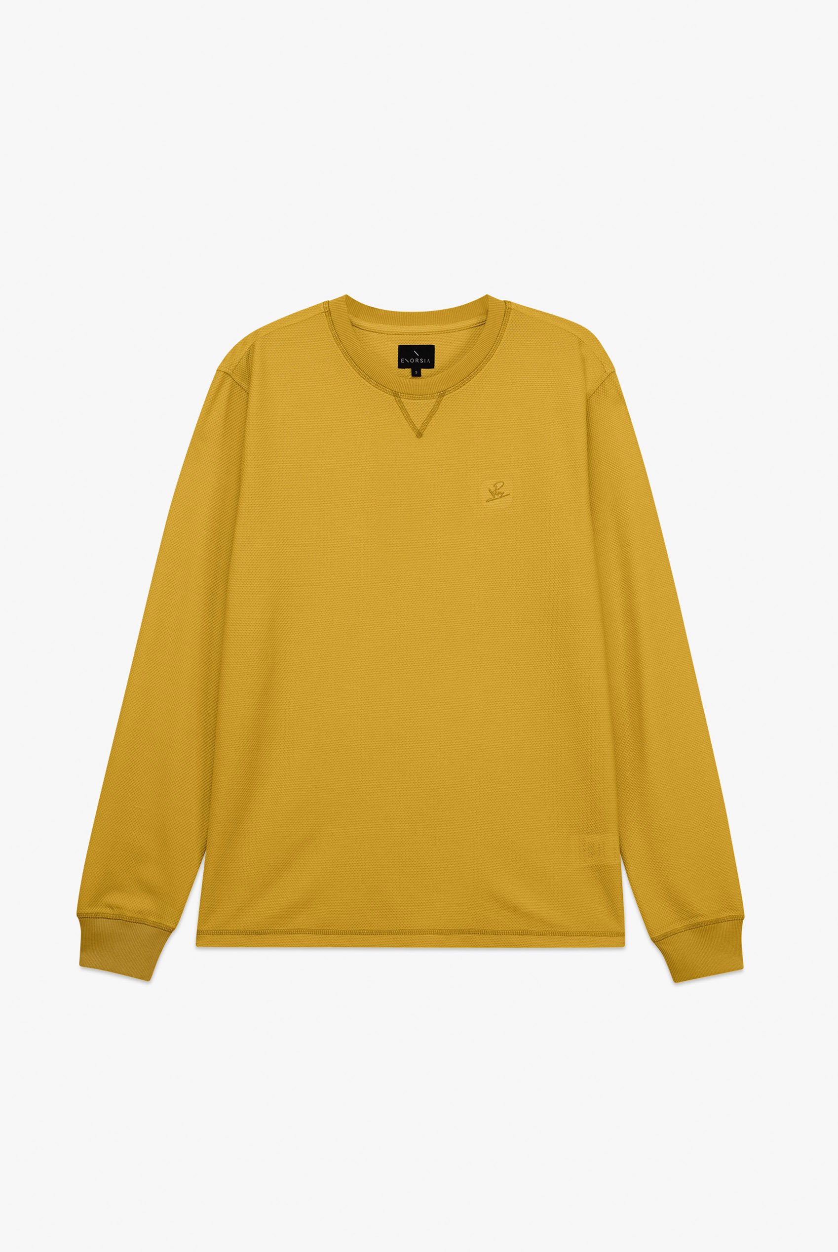 Honeycomb Design Jersey Long Sleeve T-Shirt