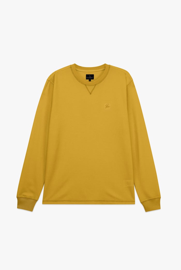Honeycomb Design Jersey Long Sleeve T-Shirt