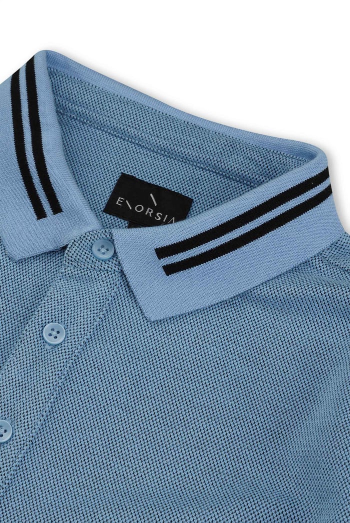 Design Pique Polo With Rib Detailing