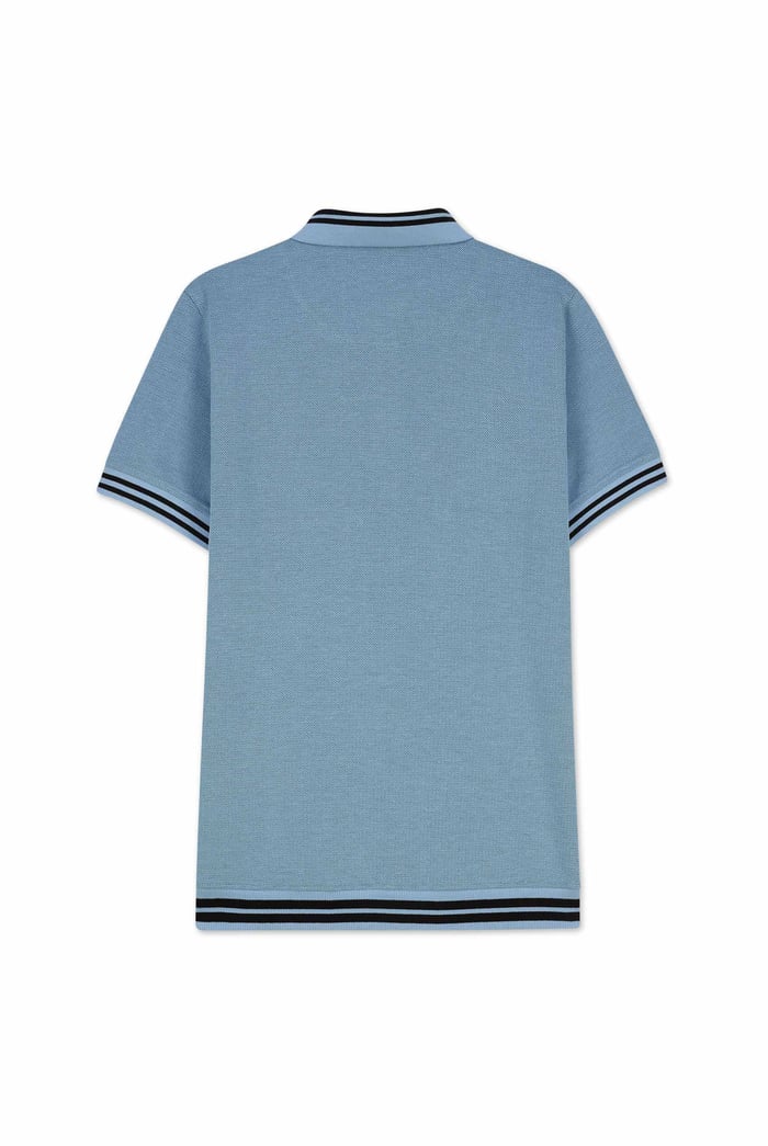 Design Pique Polo With Rib Detailing