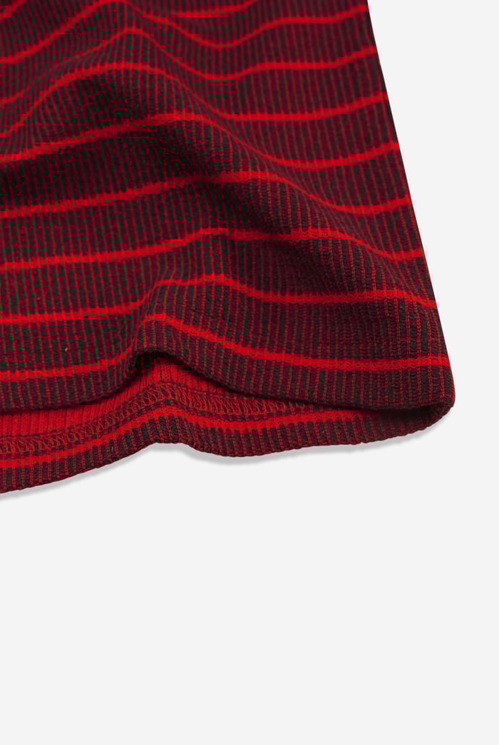 Stripe Design Rib Tank Top