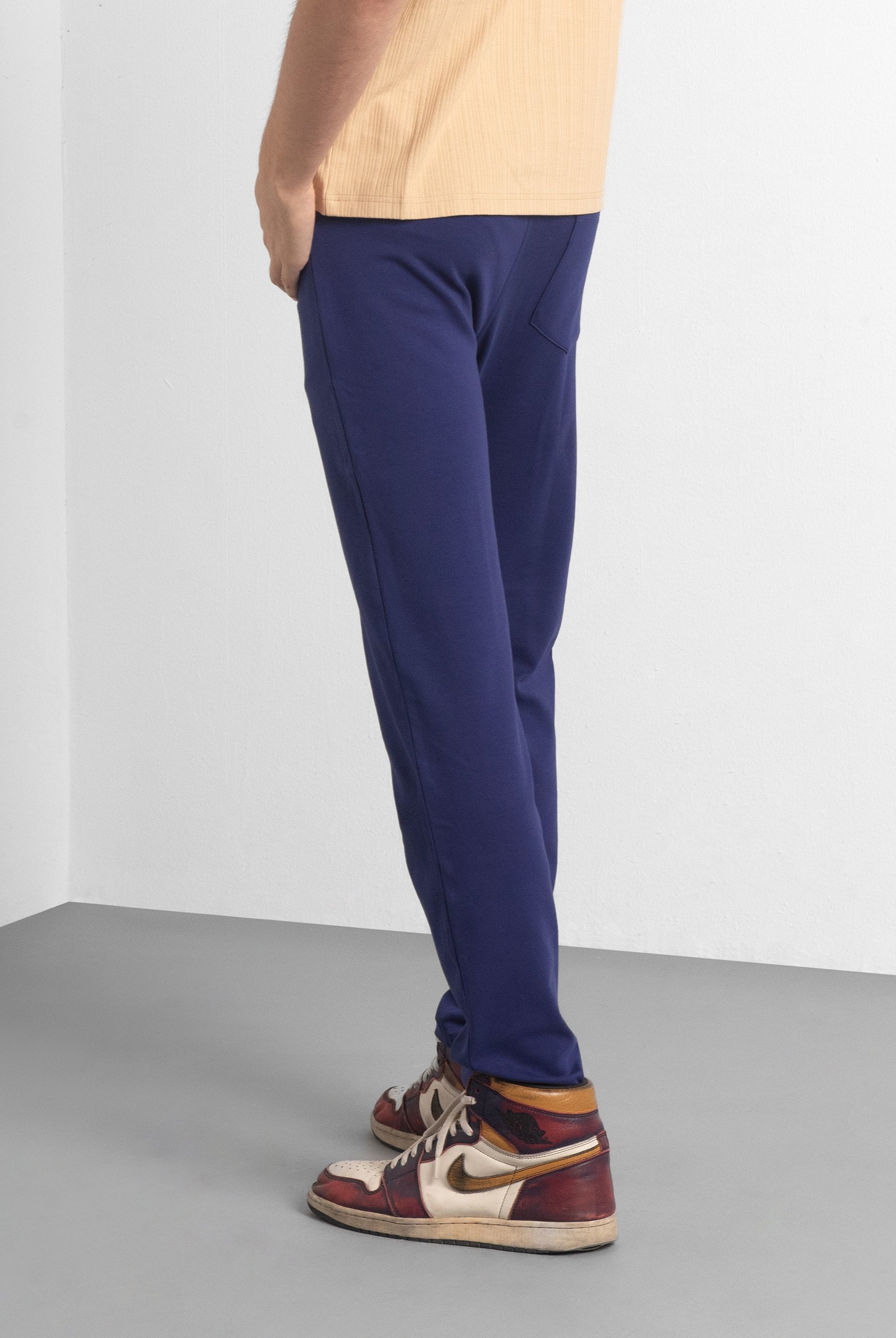 Slim Fit Smart Jersey Trouser