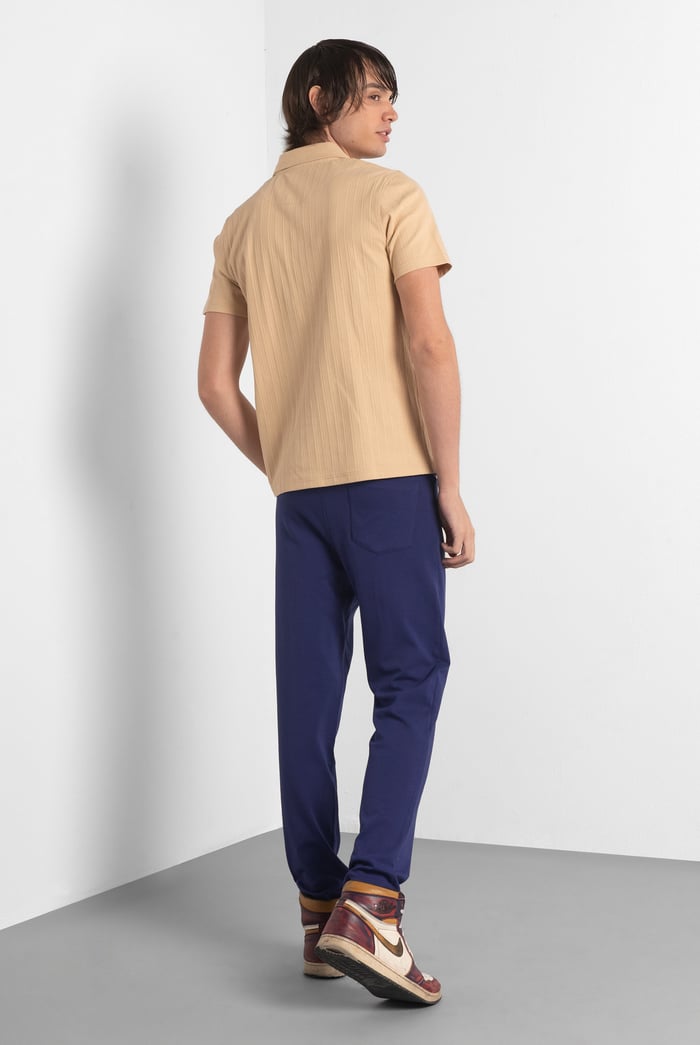 Slim Fit Smart Jersey Trouser