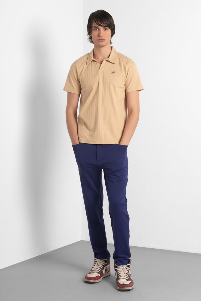 Slim Fit Smart Jersey Trouser