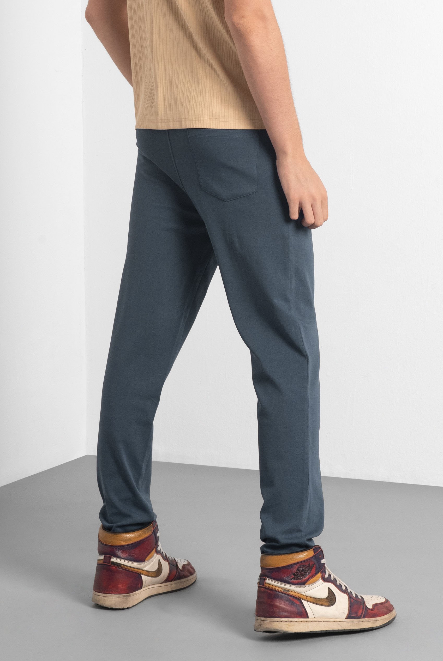Slim Fit Smart Jersey Trouser