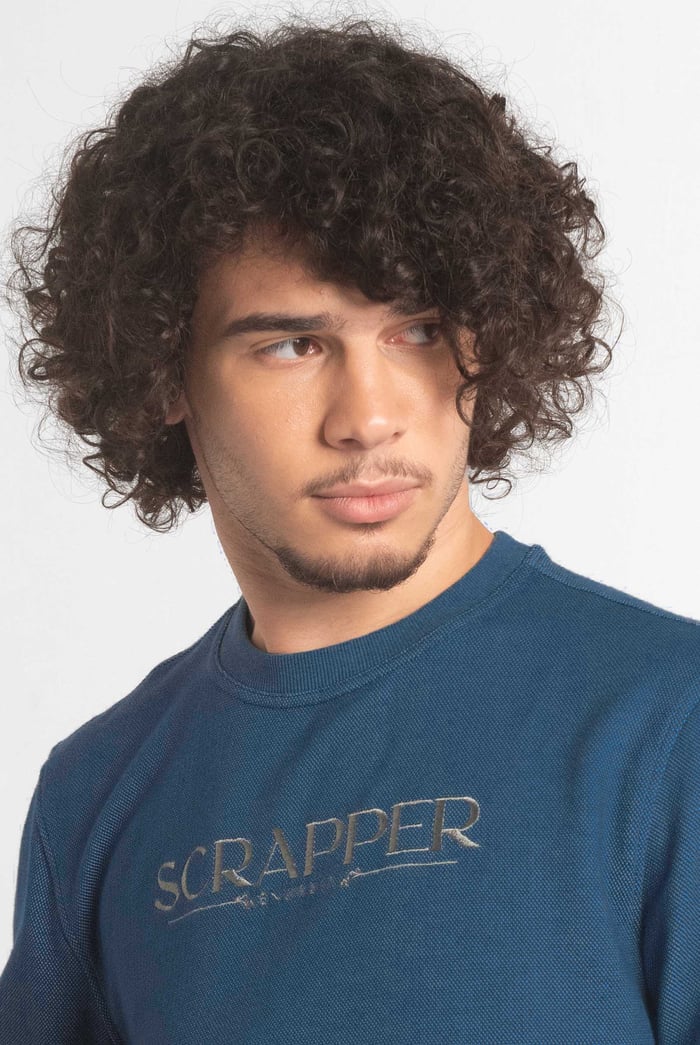 Heavy Pique Terry Crew Neck Sweatshirt
