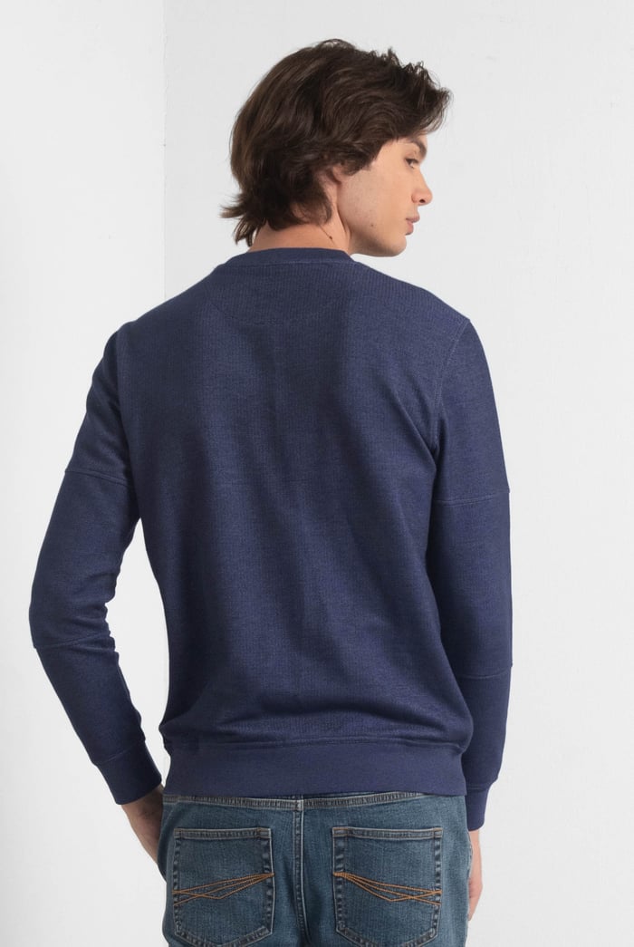 Heavy Pique Terry Crew Neck Sweatshirt