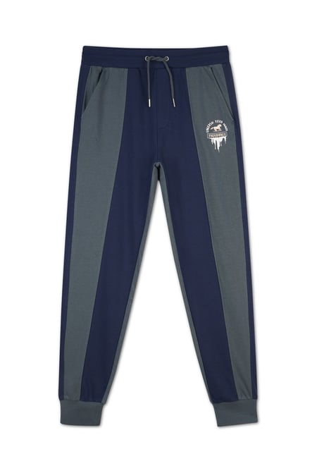 Mens Multicoloured Terry Colourblock Jogger