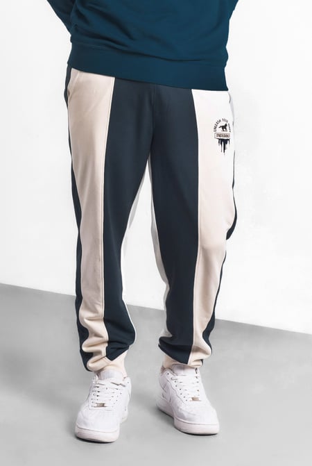 Mens Multicoloured Terry Colourblock Jogger