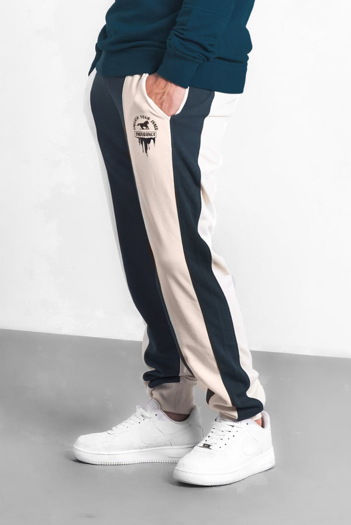 Mens Terry Colourblock Jogger